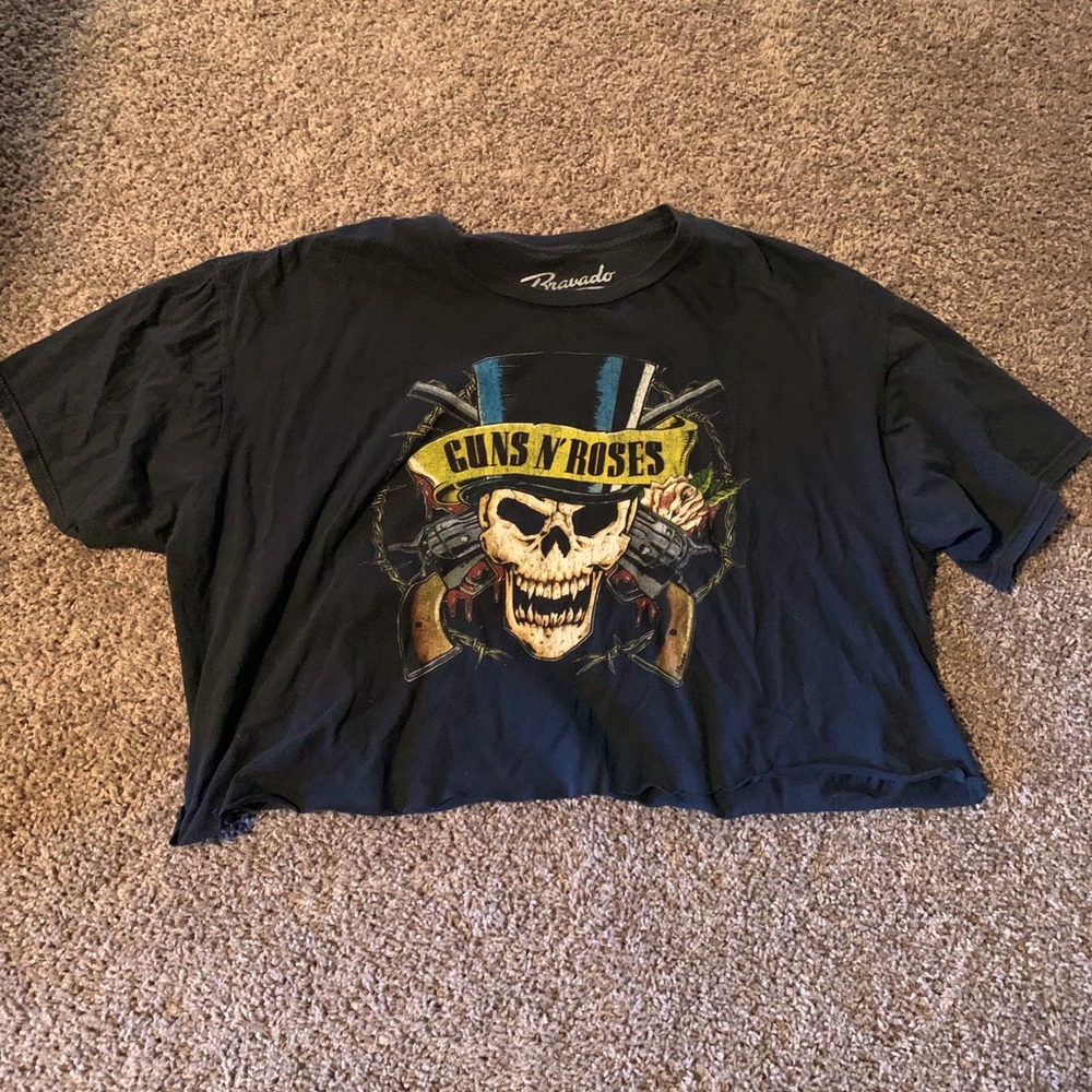 Vintage cropped band tee